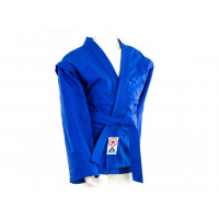 Комплект для Самбо (куртка, шорты) легкий, лицензионный, синий