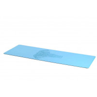 Коврик для йоги 185x68x0,4 см Inex Yoga PU Mat полиуретан c гравировкой PUMAT-137 синий