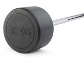 Штанга неразборная обрезиненная 50 кг. Прямой гриф VictoryFit VF-DX4500