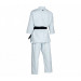 Кимоно для карате подростковое Adidas K999 Shori Karate Uniform Kata WKF белое с черным логотипом 75_75