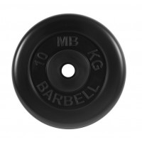 Диск обрезиненный d26мм MB Barbell MB-PltB26-10 10кг черный