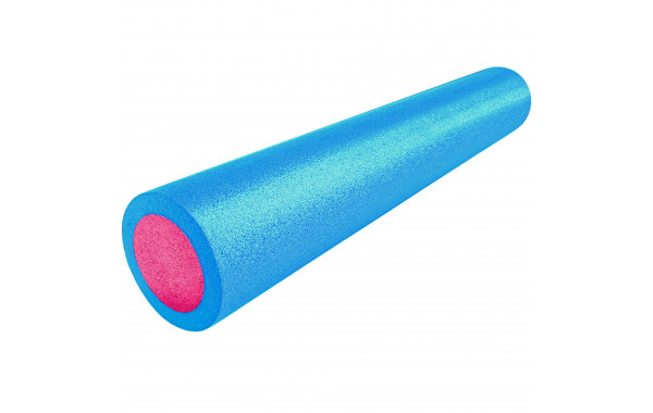 Ролик для йоги полнотелый 2-х цветный, 90х15см Sportex PEF90-45 голубой\розовый 600_380