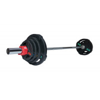 Штанга 53 кг Original Fit.Tools диски 50 мм с двумя хватами, гриф 180 см
