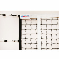 Сетка волейбольная профессиональная, кевларовый трос, 9.5х1м, нить 4мм ПП Kv.Rezac 15105051 черный