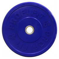 Диск для штанги каучуковый, цветной, d51 20кг Profi-Fit