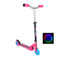 Самокат 125мм (светящиеся колеса) RGX FLASH pink