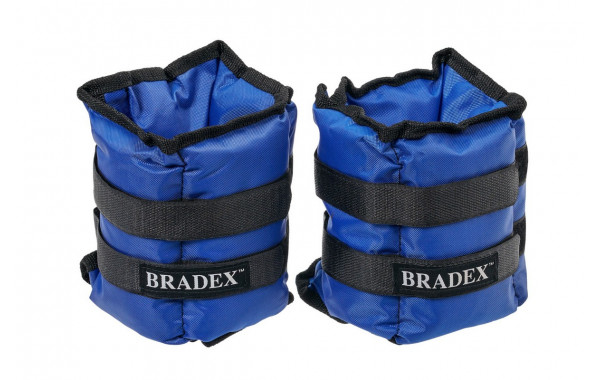 Утяжелители для рук и ног 2 x3 кг Bradex SF 0745 полиэстер, синий 600_380