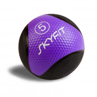 Медицинский мяч 5 кг SkyFit SF-MB5k черный-фиолетовый