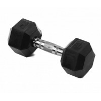 Гантель гексагональная обрезиненная 8кг Lite Weights 3184LW