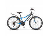 Велосипед 24" Stels Navigator 410 V 21-sp Z010 Черный\Синий (EP-00009096) 054737