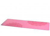 Коврик для йоги 185x68x0,4 см Inex Yoga PU Mat полиуретан c гравировкой PUMAT-162 розовый