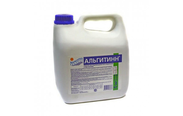 Альгинин, 3 л канистра, жидкость для борьбы с водорослями, Маркопул М06 600_380