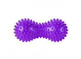 Массажер двойной мячик с шипами (ПВХ) B32130, фиолетовый