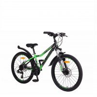 Велосипед 24" Stels Navigator 410 MD V010 Черный\Зеленый (EP-00005978) 054845