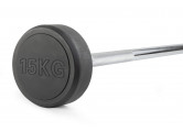 Штанга неразборная обрезиненная 15 кг. Прямой гриф VictoryFit VF-DX4150