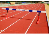 Стипль-чез с деревянной планкой Polanik 5 м, 2 уровня регулировки высоты: 762, 914 мм PP-500