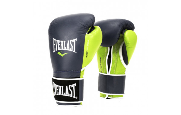 Боксерские перчатки Everlast Powerlock 12 oz син/зел. P00000616 600_380