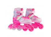 Раздвижные роликовые коньки Alpha Caprice CK-SK-P320-30 Pink (антистресс сквиш лапка в подарок)