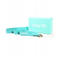 Комплект из блока и ремня для йоги Star Fit YB-205 мятный
