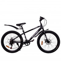 Велосипед 24" Acid F 430 D Black 053952 Flat\Silver
