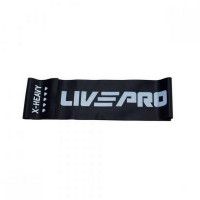 Ленточный амортизатор Live Pro Latex Resistance Band LP8415-XH\XH-BK-02 максимальное сопротивление, черный