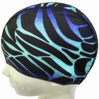Шапочка для плавания Sportex взрослая полиэстер (сине/голубая) C33689