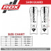 Защита голени и стопы RDX F6 SGR-F6MW черный\белый матовый 75_75