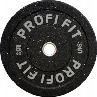 Диск для штанги Hi-Temp с цветными вкраплениями, d51 5кг Profi-Fit