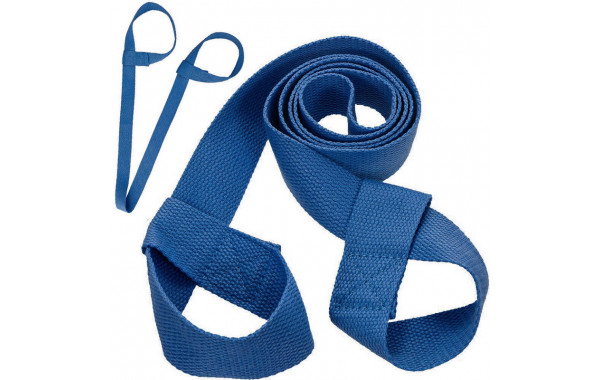 Ремень-стяжка универсальная для йога ковриков и валиков Sportex B31604 (синий) 600_380
