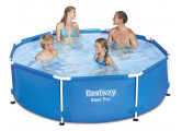 Каркасный бассейн 244х76см, 2930л, фил-насос 1249л/ч Bestway Steel Pro 5614C
