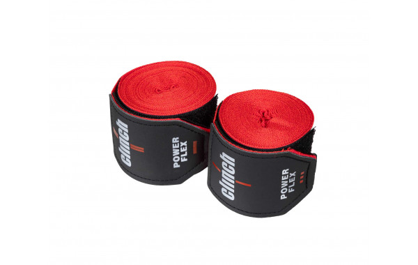 Бинты боксерские 255см Clinch Boxing Hand Wrap Power Flex C239 красный 600_380