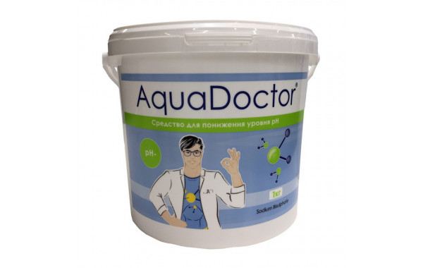 PH Минус AquaDoctor 1кг ведро, гранулы для понижения уровня pH воды AQ16984 600_380