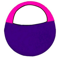 Сумка для обруча 10553 фуксия-фиолетовый