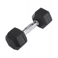 Гантель гексагональная Pro 6 кг Star Fit DB-301 обрезиненная, черная