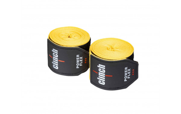 Бинты боксерские 350см Clinch Boxing Hand Wrap Power Flex C239 желтый 600_380