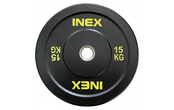 Бампированный диск 15кг Inex Hi-Temp TF-P4001-15 черный-желтый 600_380