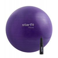Фитбол d75см Star Fit с ручным насосом GB-109 фиолетовый