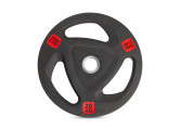 Диск 51мм обрезиненный с 3-мя хватами 20кг VictoryFit VF-ST51200