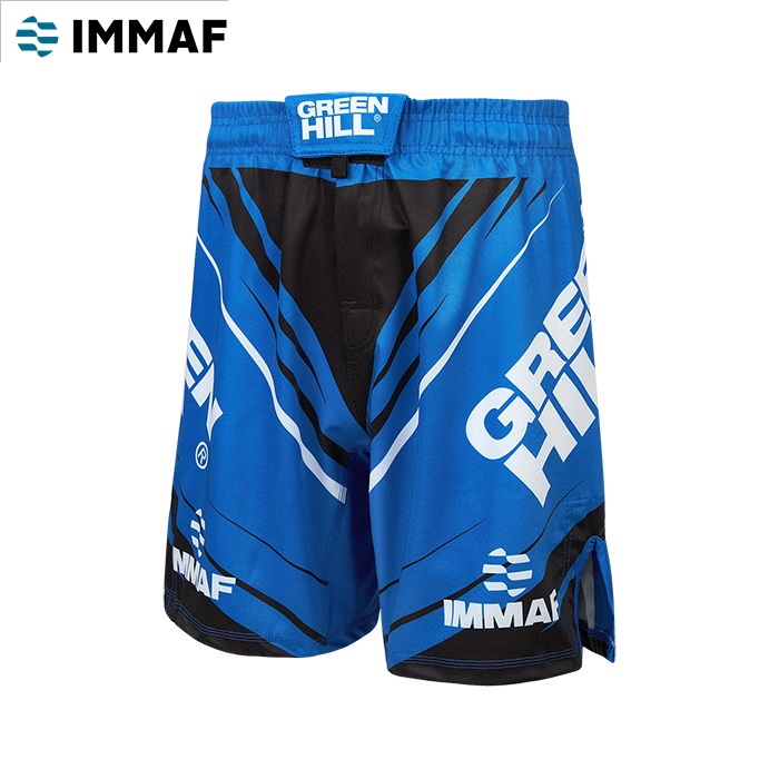 Купить Шорты Green Hill MMA SHORT IMMAF approved MMI-4022, синие,