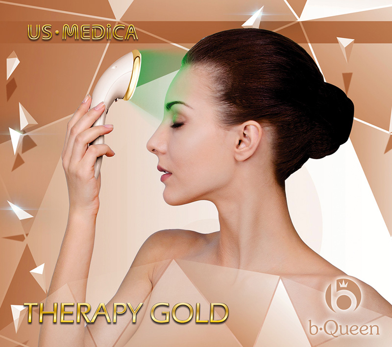Прибор для led фототерапии US Medica Therapy Gold (розовый)