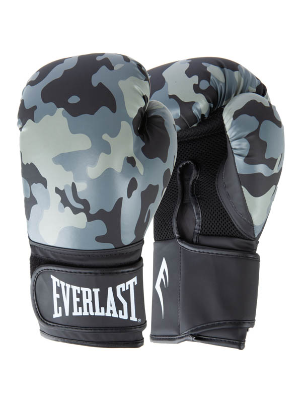 фото Перчатки тренировочные 12oz everlast spark p00002791 серый\камуфляж