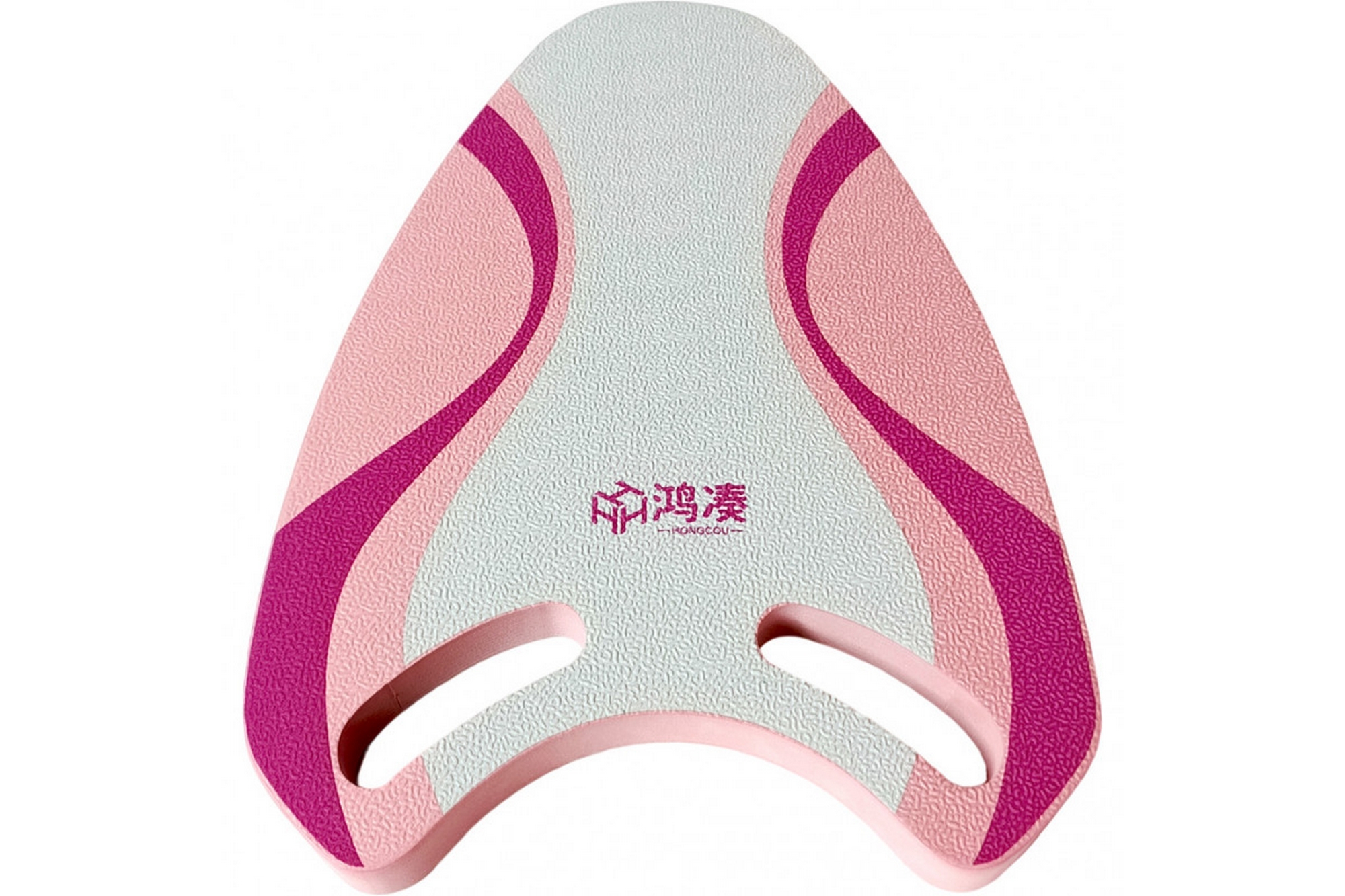 Доска для плавания с ручками 43х30х2,5см Sportex E41287-2 розовый 2000_1333