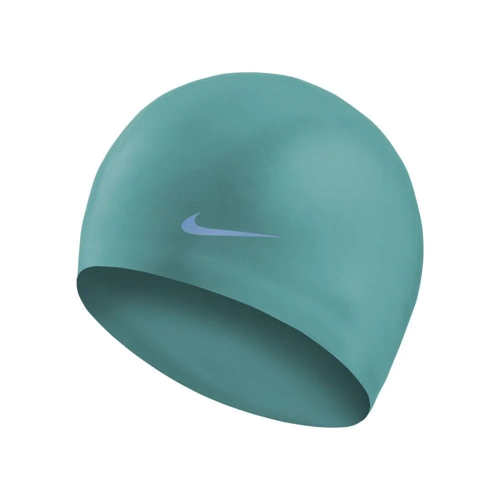 Шапочка для плавания Nike Solid Silicone, 93060339, FINA Approved, Бирюзовый, силикон - фото 1