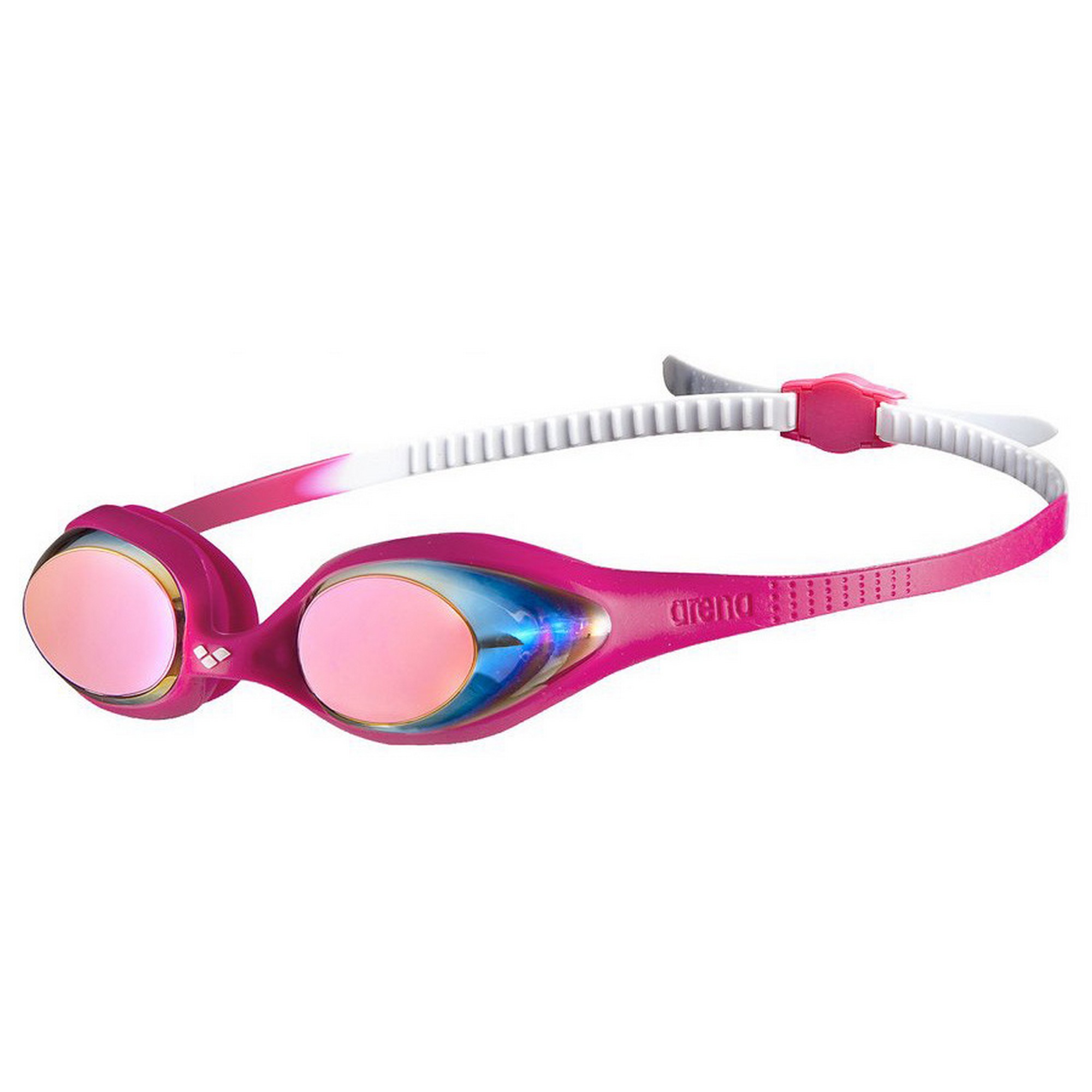 Купить Очки для плавания детские Arena Spider Jr Mirror 1E362 019 розовая оправа,