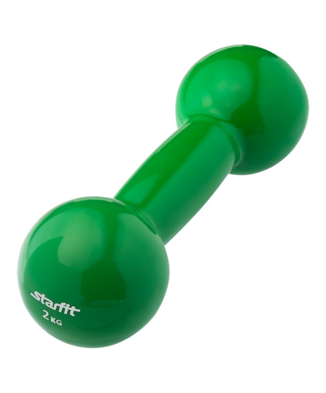 

Гантель виниловая Star Fit DB-102 2 кг зеленый шт