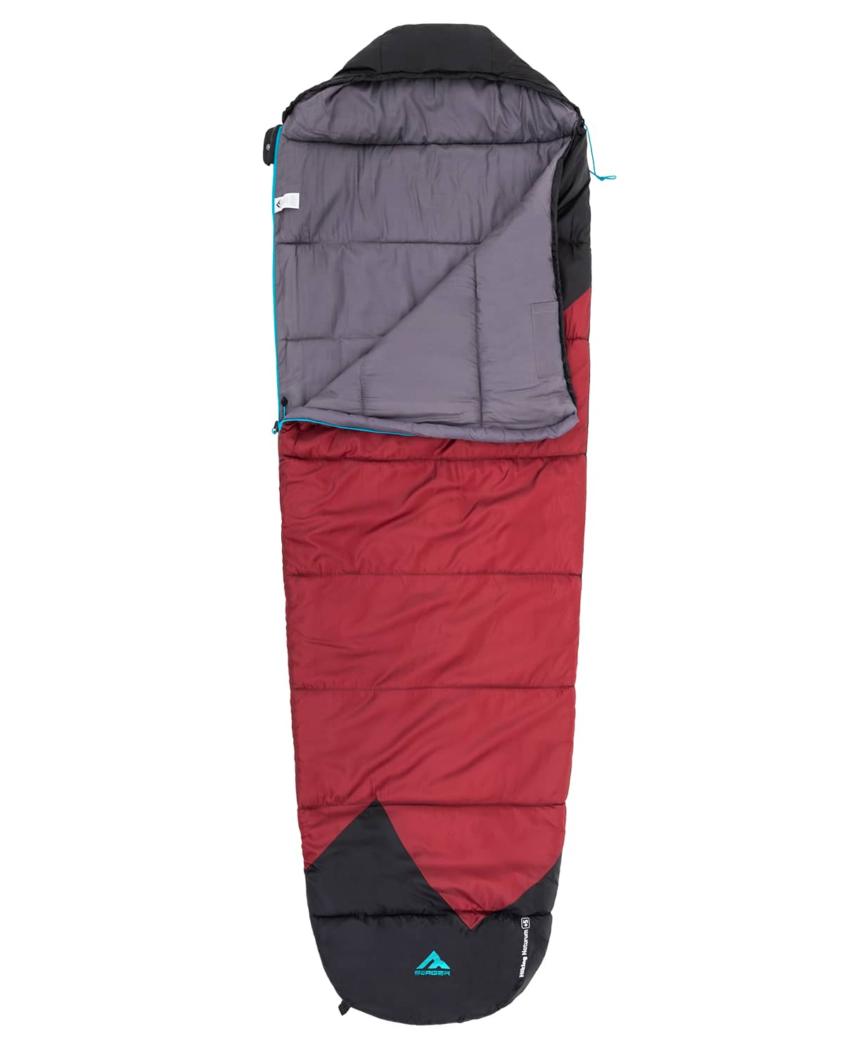 Спальный мешок Berger Hiking Naturum +5, красный