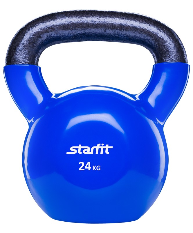 фото Гиря виниловая 24кг starfit db-401 темно-синий star fit