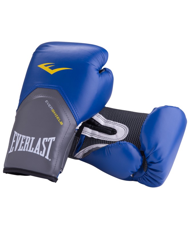 Купить Перчатки боксерские Everlast Pro Style Elite 2214E, 14oz, к/з, синий,