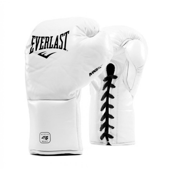фото Боксерские перчатки everlast mx pro fight белый, 10 oz 181002