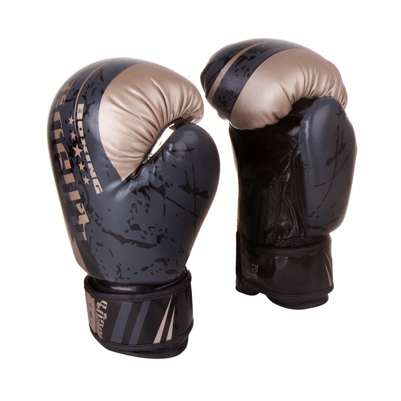 фото Боксерские перчатки боецъ bbg-03 черные 16 oz